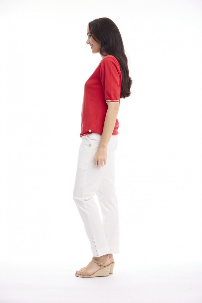 Women's Top | Knit Short Sleeve Top | ORIENTIQUE
