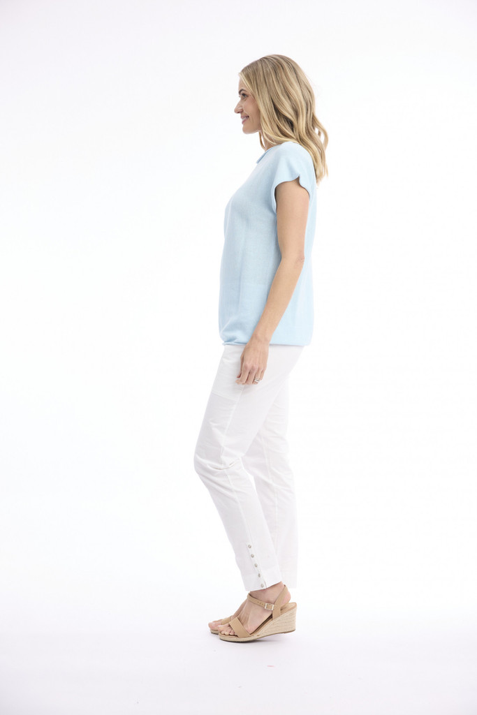 Women's Top | Knit Boatneck Top | ORIENTIQUE