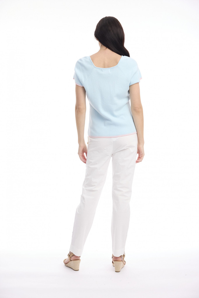 Women's Top | Knit Squareneck Top | ORIENTIQUE