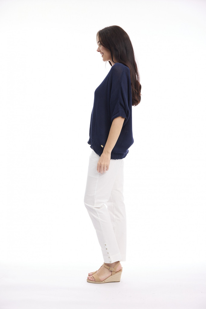 Women's Top | Knit Squareneck Top | ORIENTIQUE
