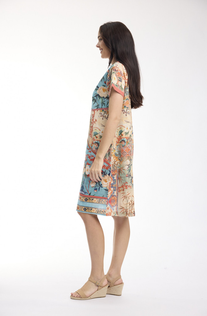 Women's Dresses | Gordes Patch Dress | ORIENTIQUE