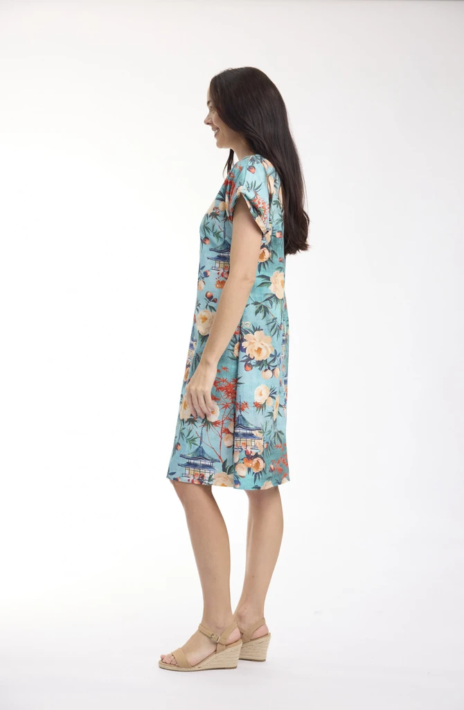Women's Dresses | Gordes Reversible Short Sleeve Dress | ORIENTIQUE