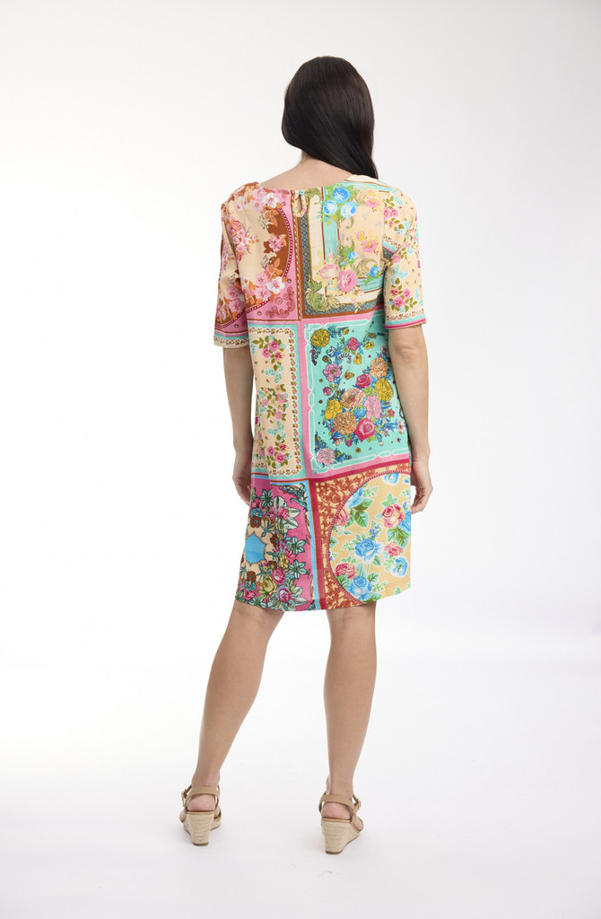 Women's Dresses | Foulard Fleurs Contemporary Dress | ORIENTIQUE