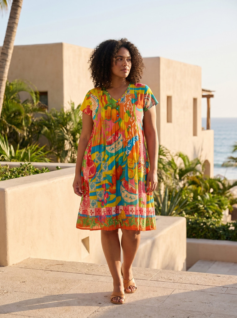 Women's Dresses | Mougins Easy Fit Dress | ORIENTIQUE