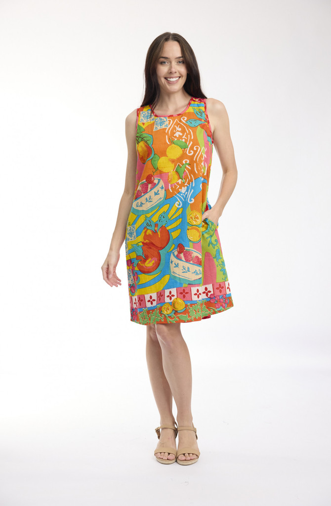 Women's Dresses | Mougins Sleeveless Reversible Dress | ORIENTIQUE