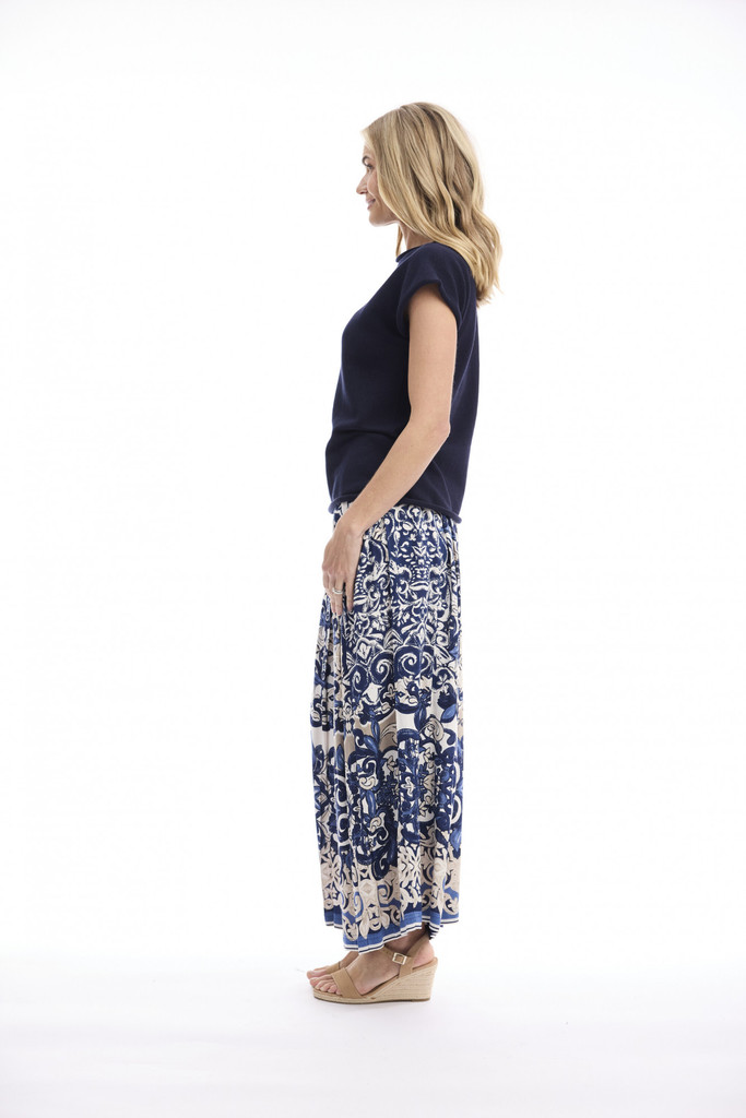 Women's Pants |  Monaco Pleated Pant | ORIENTIQUE