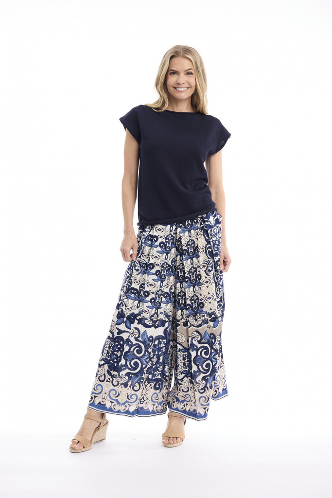 Women's Pants |  Monaco Pleated Pant | ORIENTIQUE