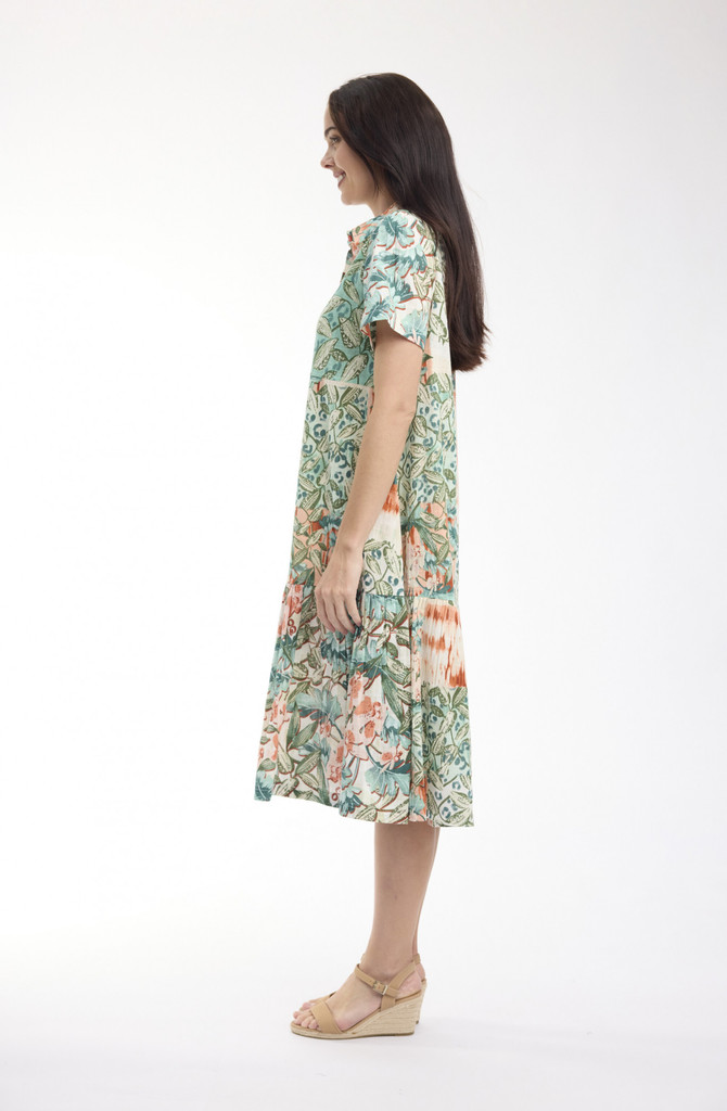 Women's Dresses | St Michiel Patch Long Dress | ORIENTIQUE