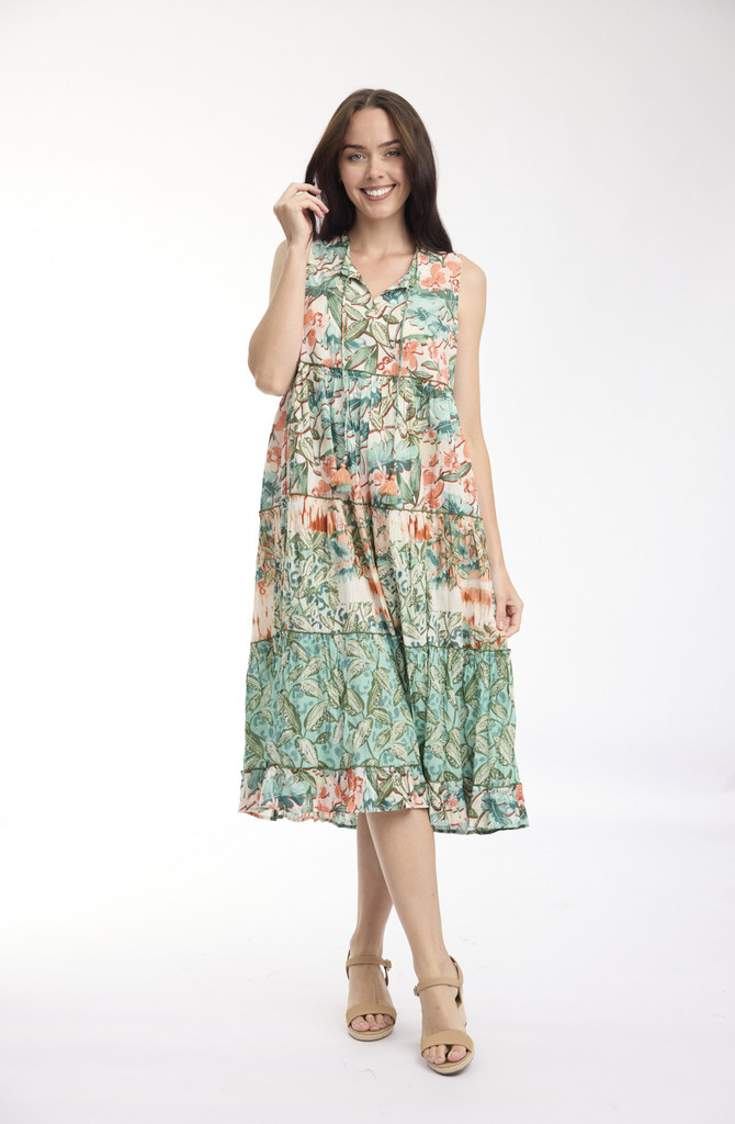 Women's Dresses | Gordes Layers Sleeveless Dress | ORIENTIQUE