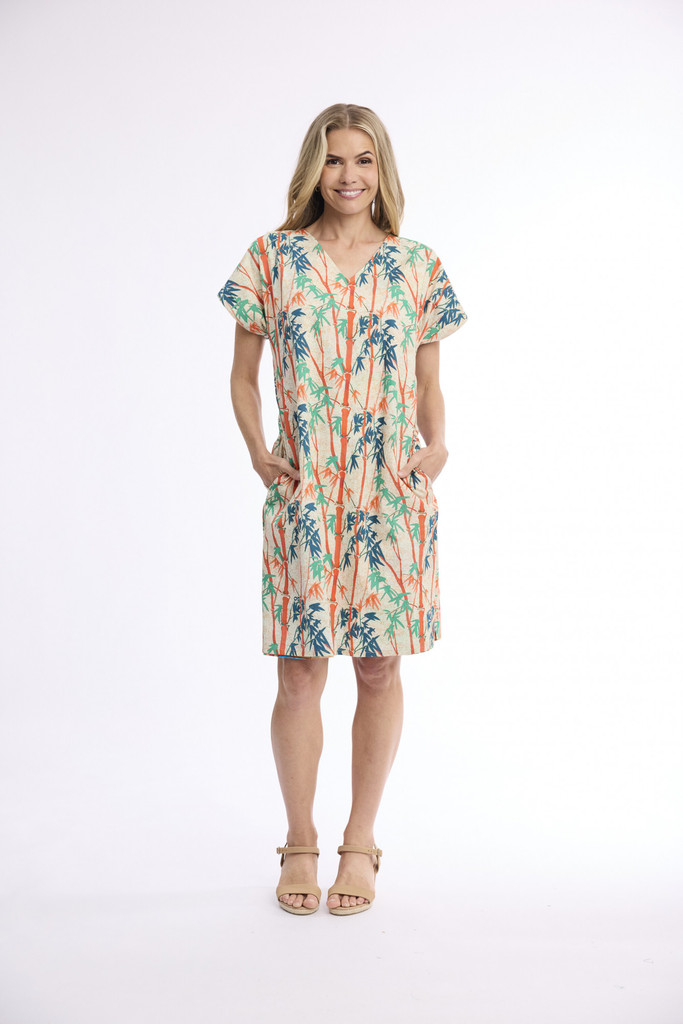 Women's Dresses | Garniers Reversible Short Sleeve Dress | ORIENTIQUE