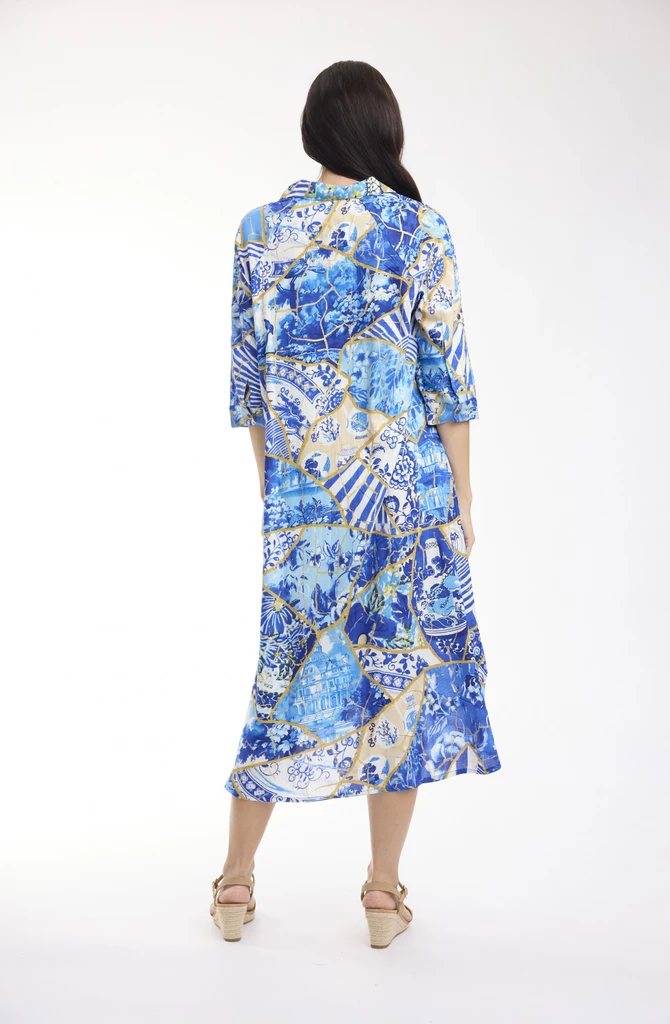 Women's Dresses | 50yrs Oriental Shirt Dress | ORIENTIQUE