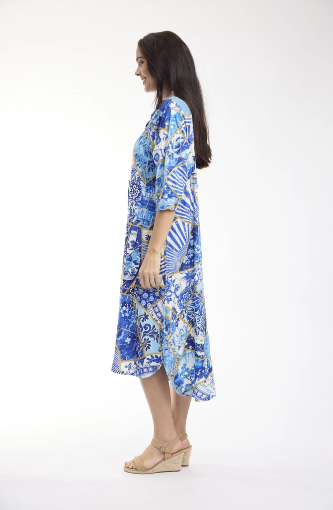 Women's Dresses | 50yrs Oriental Shirt Dress | ORIENTIQUE