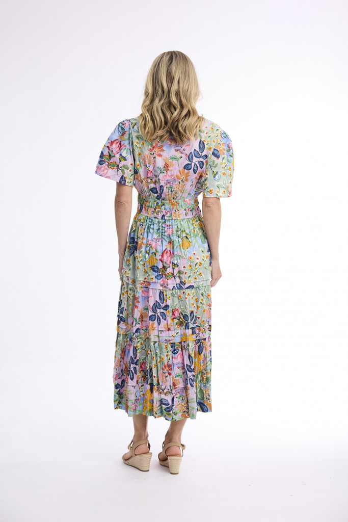 Women's Dresses | Sur Mer Maxi Short Sleeve Dress | ORIENTIQUE