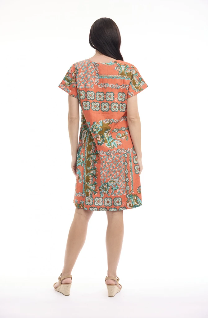 Women's Dresses | Sibili Reversible Short Sleeve Dress | ORIENTIQUE