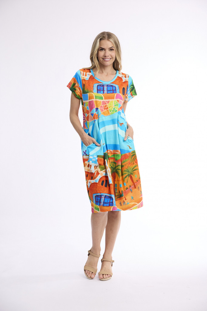 Women's Dresses | Bubble Short Sleeve Dress | ORIENTIQUE