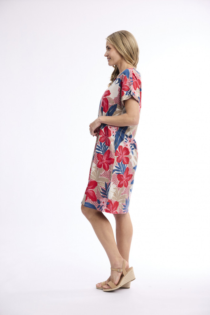 Women's Dresses | Cavailon Reversible Short Sleeve Dress | ORIENTIQUE