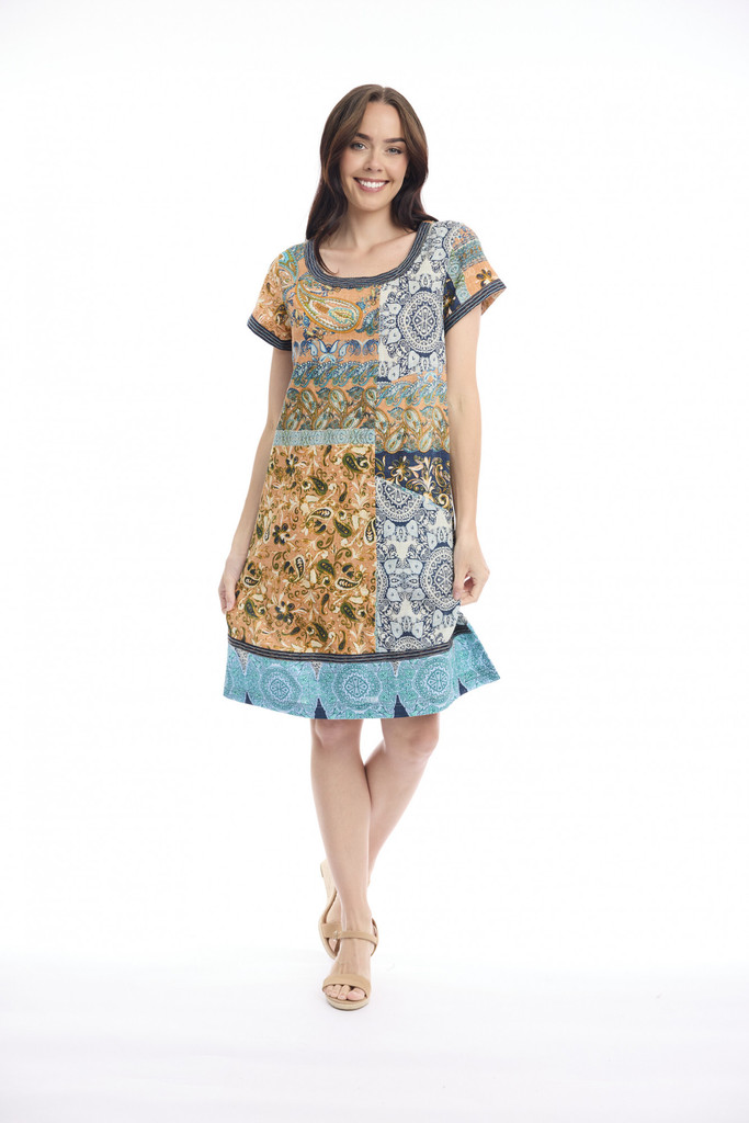 Women's Dresses | Marseille Patch Dress | ORIENTIQUE