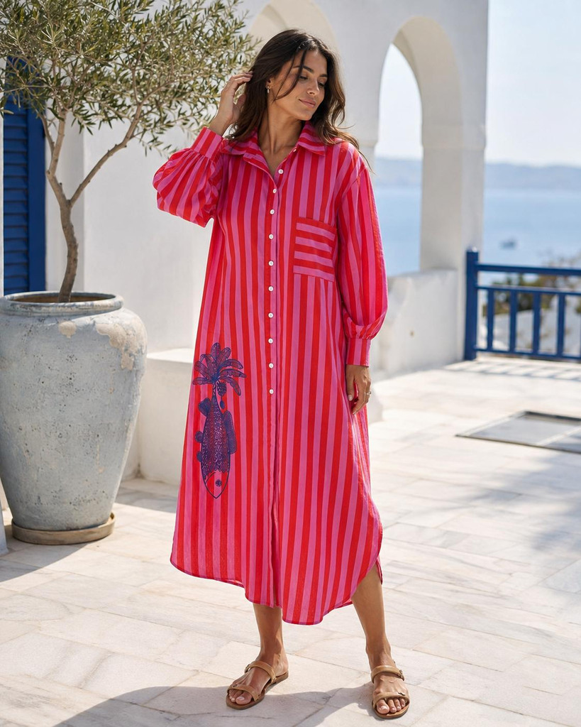 Women's Shirt Dress | KL989 Shirt Dress | KIIK LUX