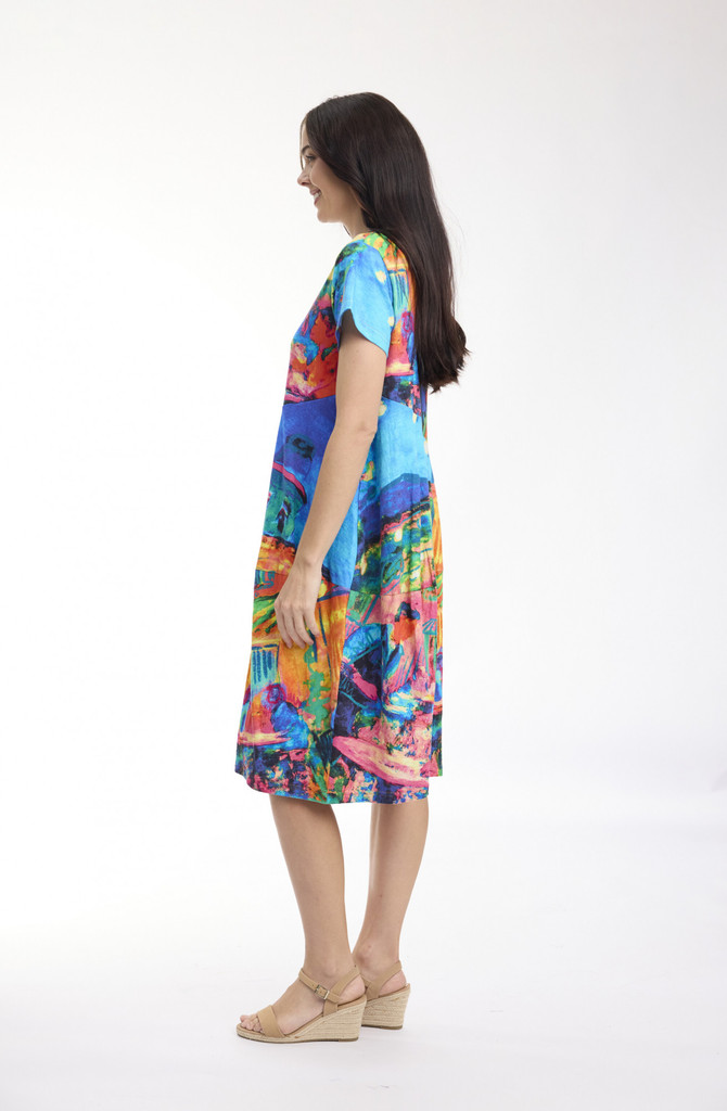 Women's Dresses | Bubble Short Sleeve Dress | ORIENTIQUE