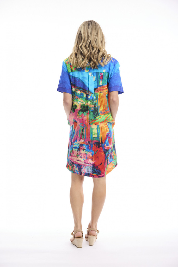 Women's Dresses | Boxy Collar Dress | ORIENTIQUE