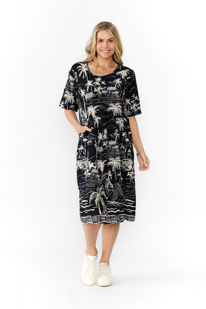 Women's Dresses | Yvonne Round Neck Dress | ONE SUMMER