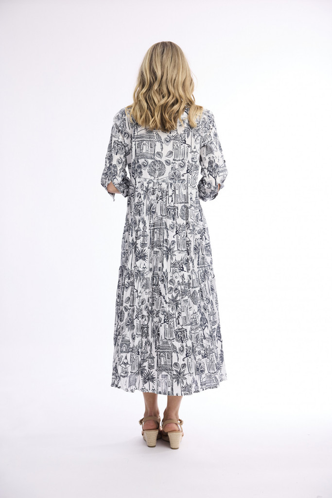 White Cassis Dress Collar Layers by Orientique | Alibi Online Australia
