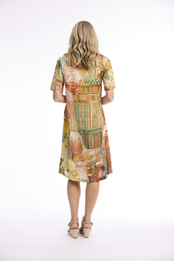 Oriental Dreams Digital Dress Shift by Orientique | Alibi Online Australia
