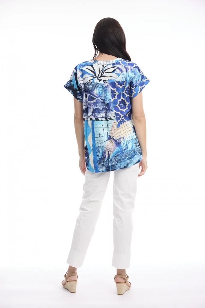 Nimes Nimes Top Placket by Orientique | Alibi Online Australia
