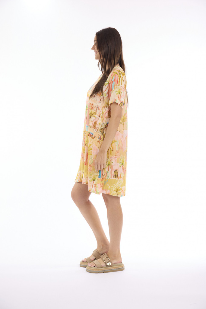 Sabina Contemporary Dress in Print by ESCAPE *