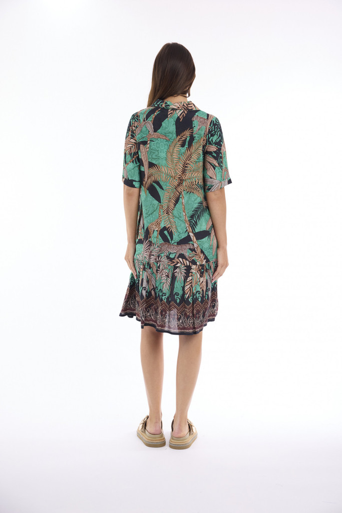 Women's Dresses | Luiza uttonthrough Elbow Sleeve Dress | ESCAPE 