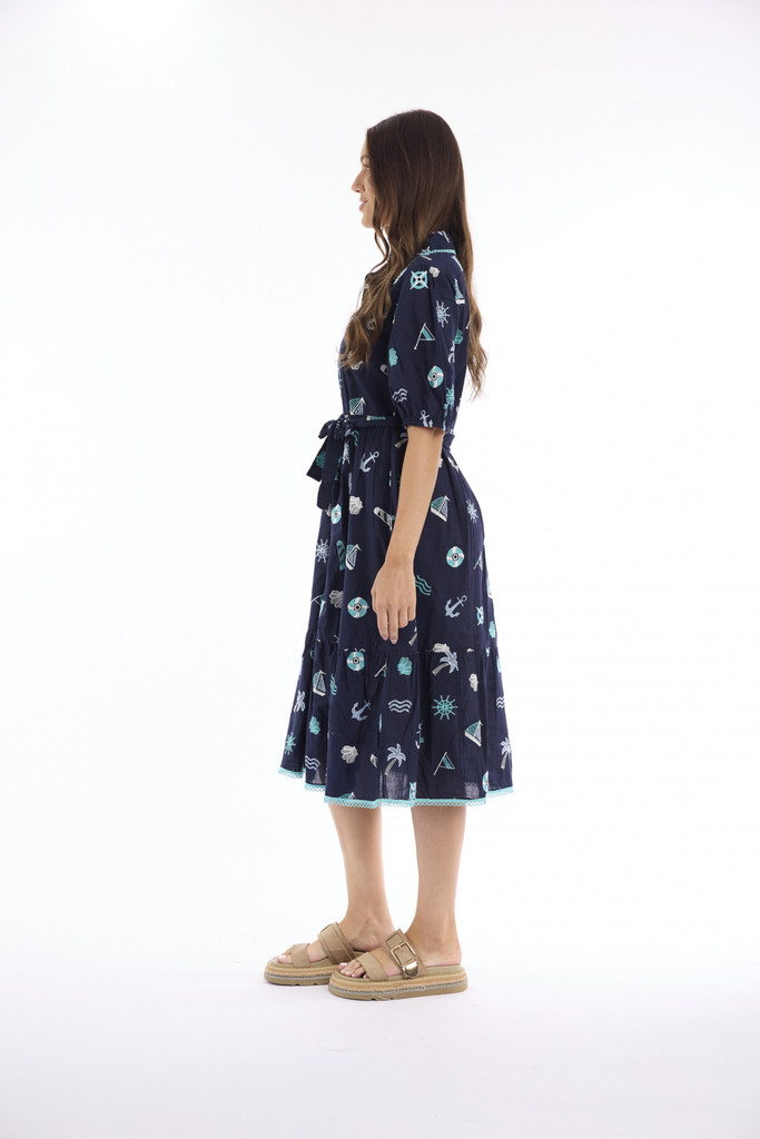Women's Dresses | Marine Collar layers Dress | ESCAPE 