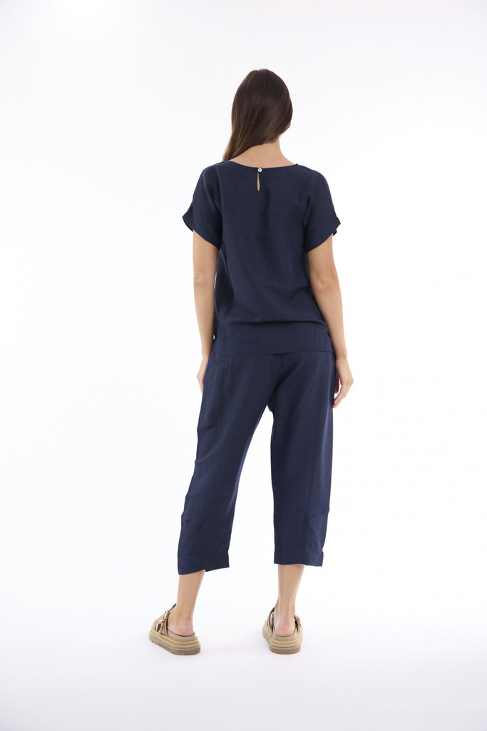 Women's Top | Linen Solid Boxy Top | ESCAPE 