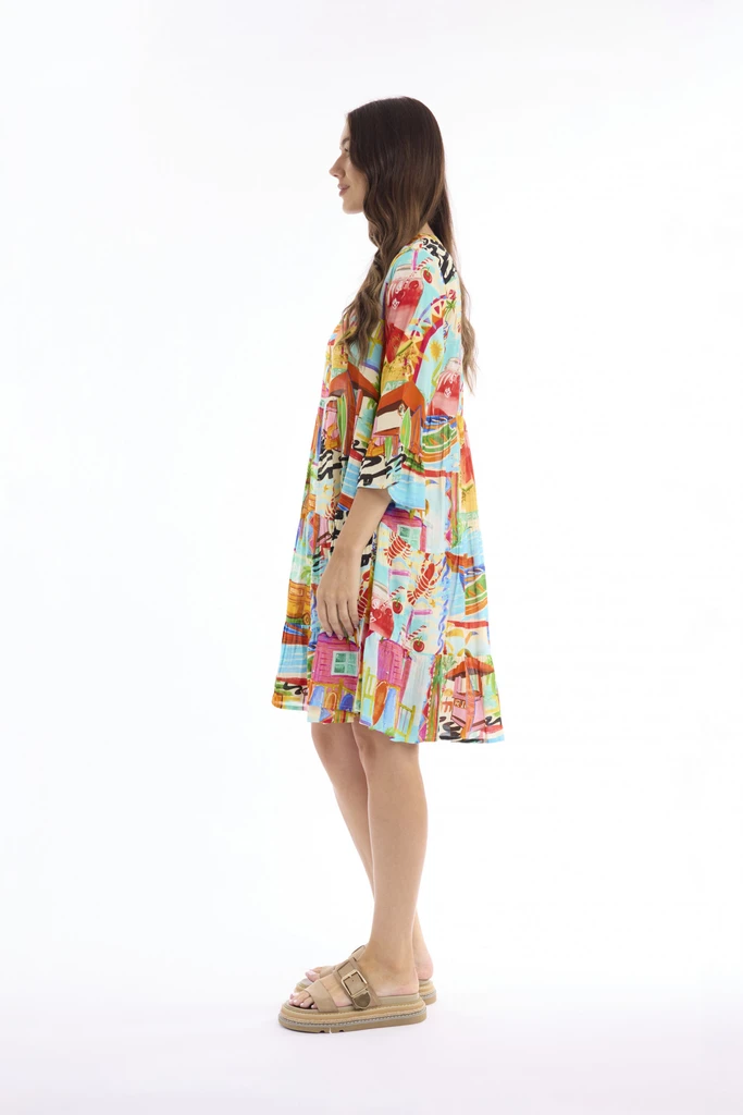 Women's Dresses | Blanca Layers 3/4 Sleeve Dress | ESCAPE 
