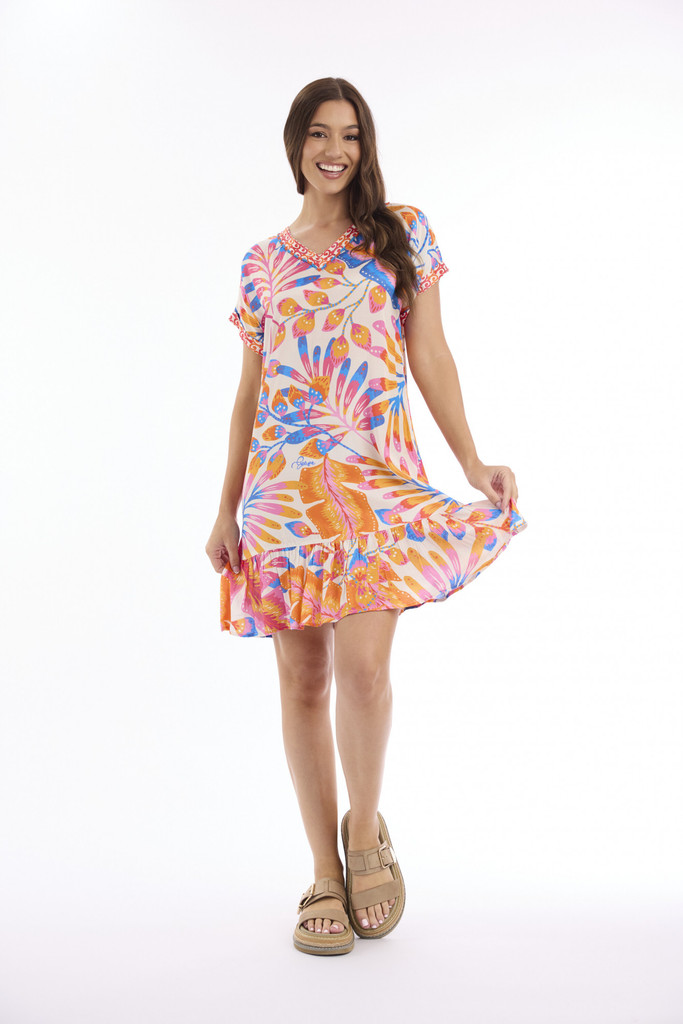 Women's Dresses | Julia Frill Hem Dress | ESCAPE 