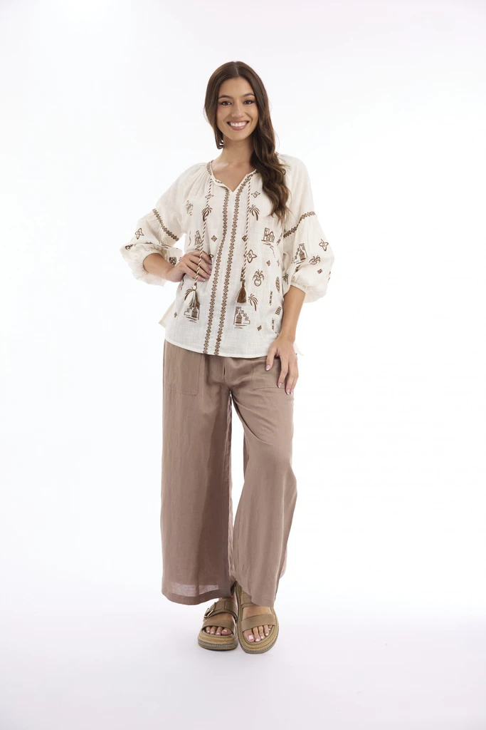Women's Top | Sahara Embroidered Top | ESCAPE 