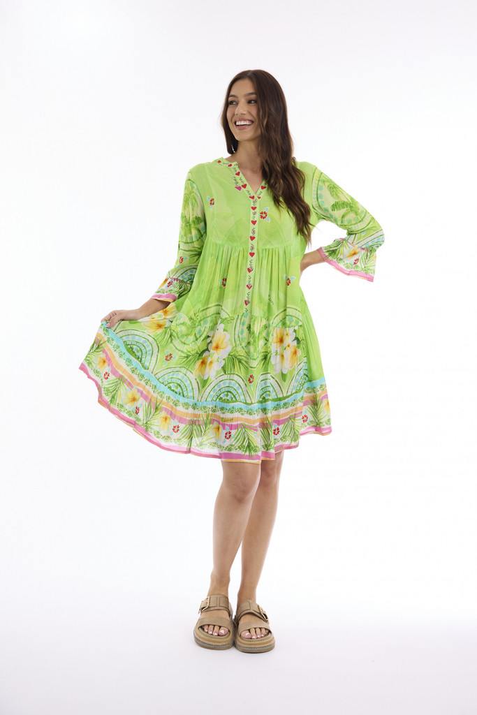 Women's Dresses | Elena Layers 3/4 Sleeve Dress | ESCAPE 