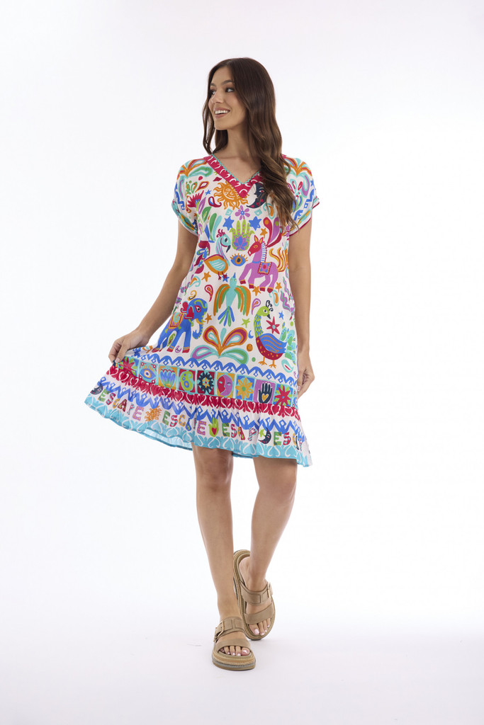 Women's Dresses | Carmen Frill Hem Dress | ESCAPE 