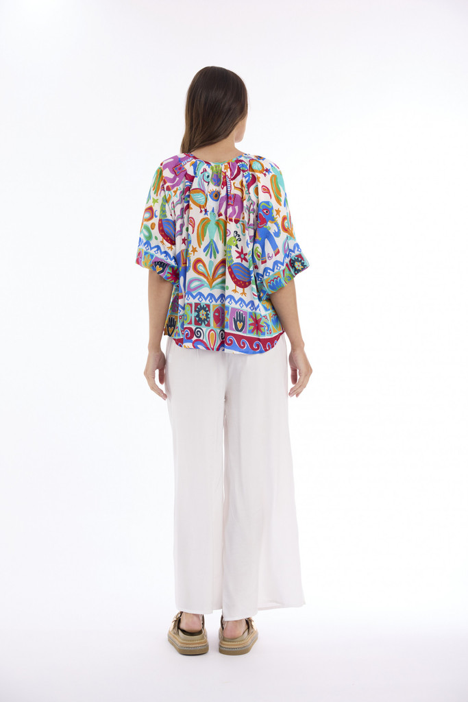 Women's Top | Carmen Tie Front Top | ESCAPE 