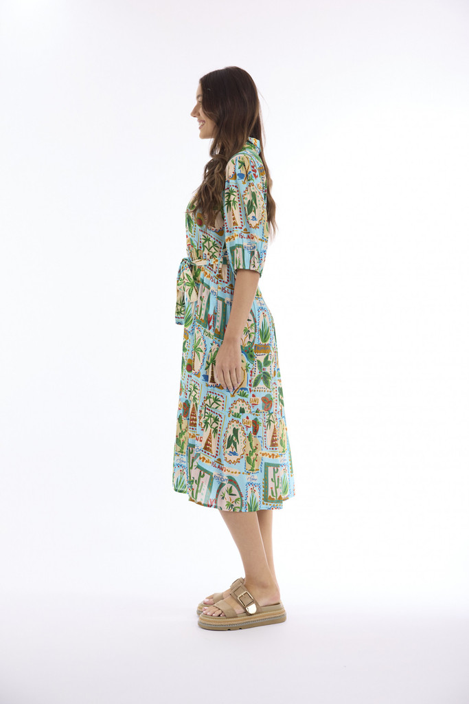 Women's Dresses | Samara Buttonthrough Collar Dress | ESCAPE 