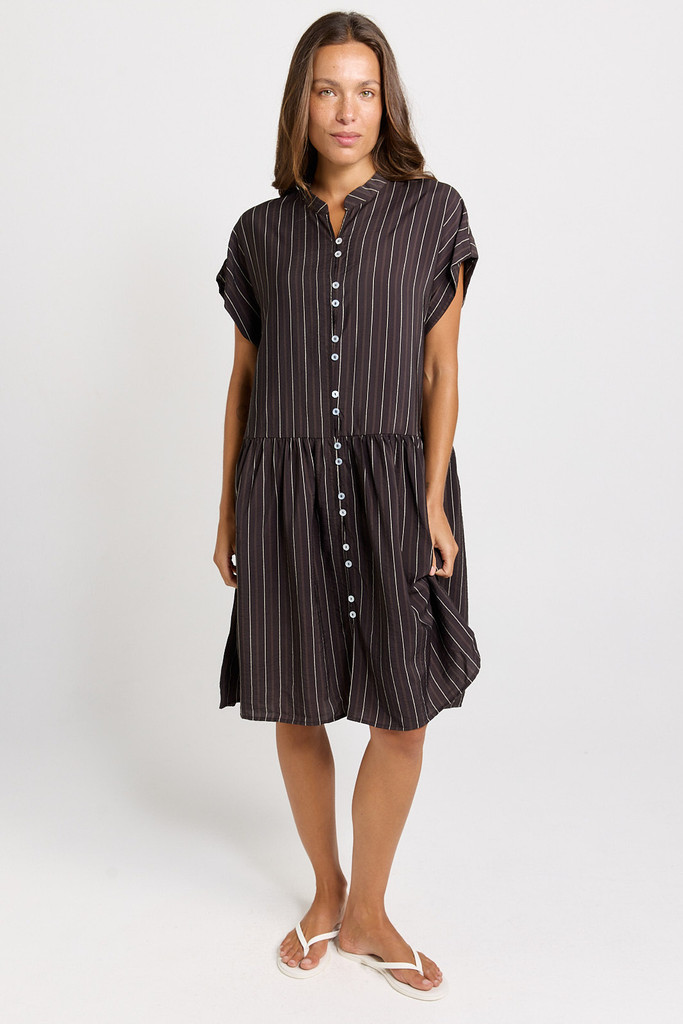 Women's Dress | Sandy Drawstring Waist Dress | BETTY BASICS