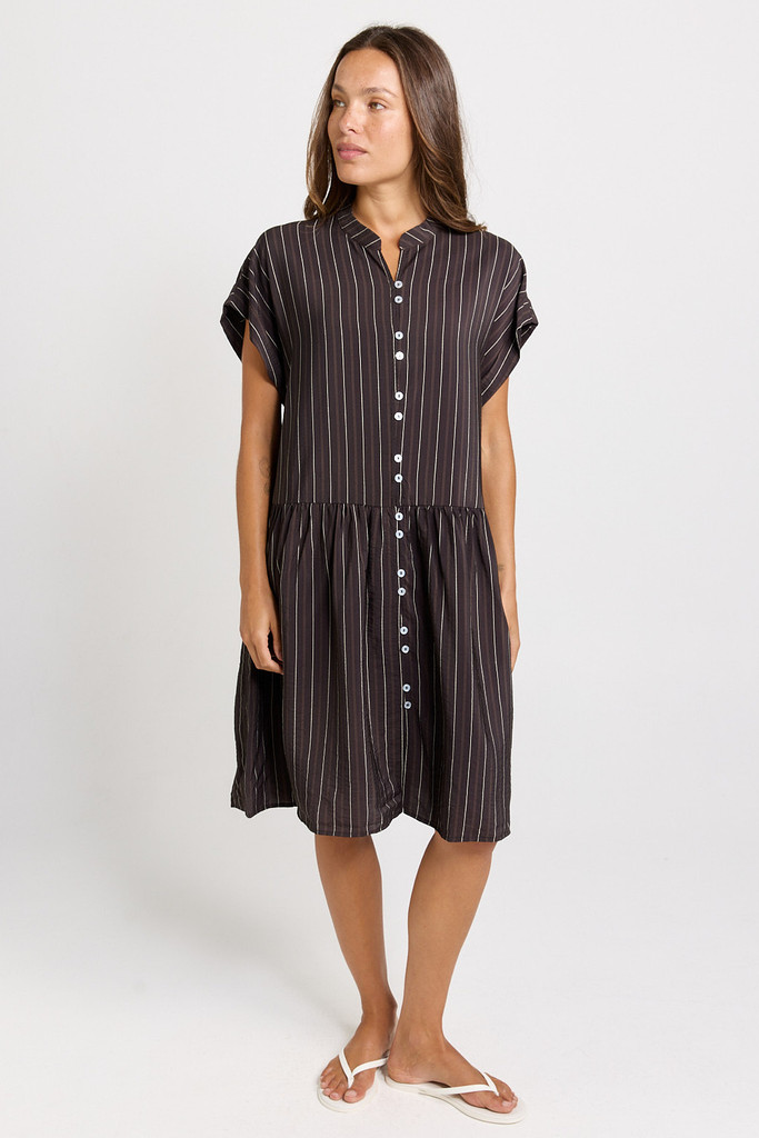 Women's Dress | Sandy Drawstring Waist Dress | BETTY BASICS