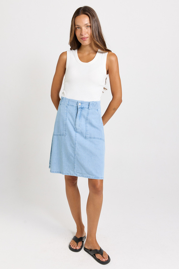 Women's Skirt | Aida Denim Skirt | BETTY BASICS