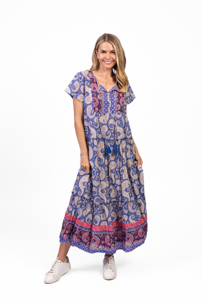 Women's Dresses | Zola V Neck Maxi Dress | ONE SUMMER
