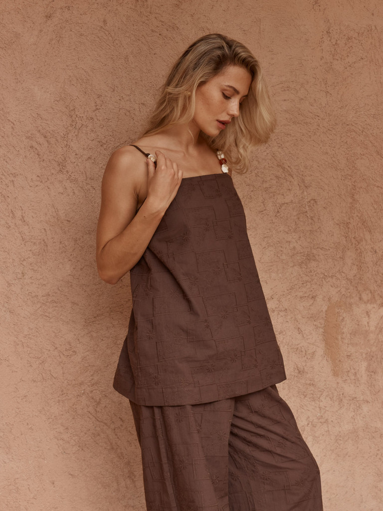 Women's Top Online | India Embroidered Tunic | SASS