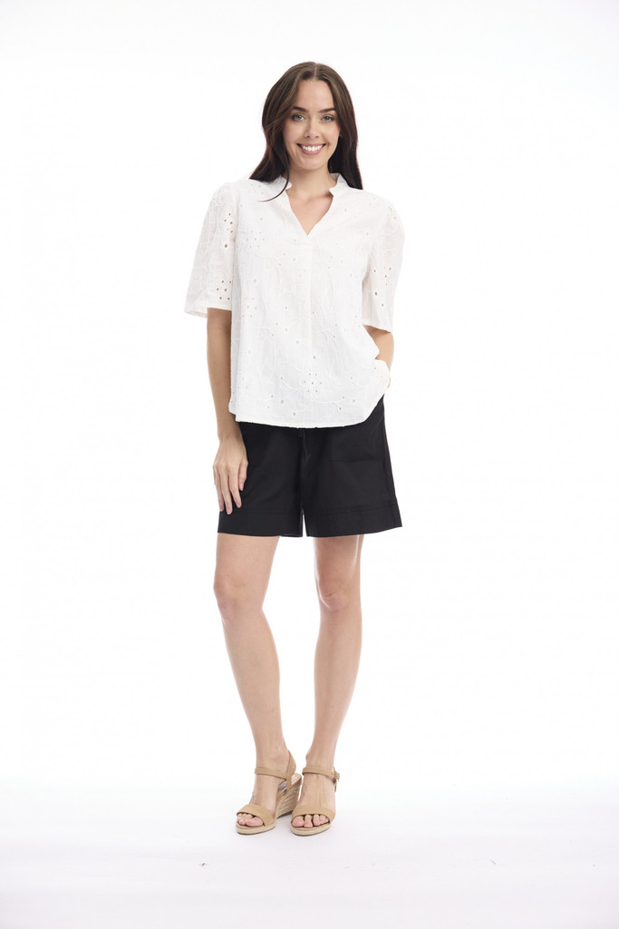 Women's Top | Montevideo Short Sleeve Top | ORIENTIQUE