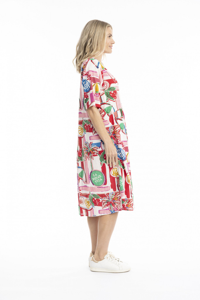 Women's Dresses | Yvonne Round Neck Dress | ONE SUMMER