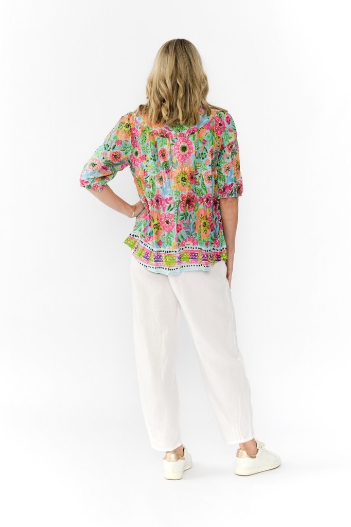 Women's Top | Tessa V-Neck Tassel Top | ONE SUMMER