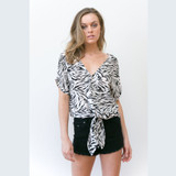 Women’s Shirt | Mali Tie Front Shirt | Society The Label