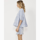 Women's Tops| Everly Tops in Bluebell