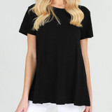 Women's Tops | Finley S/S Tee in Black | 3RD STORY